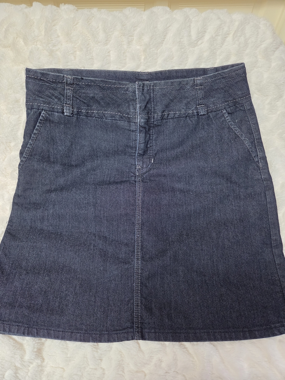 Christopher & Banks Petite 4 Pocket Denim Skirt  Size 14P